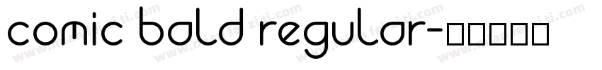comic bald regular字体转换